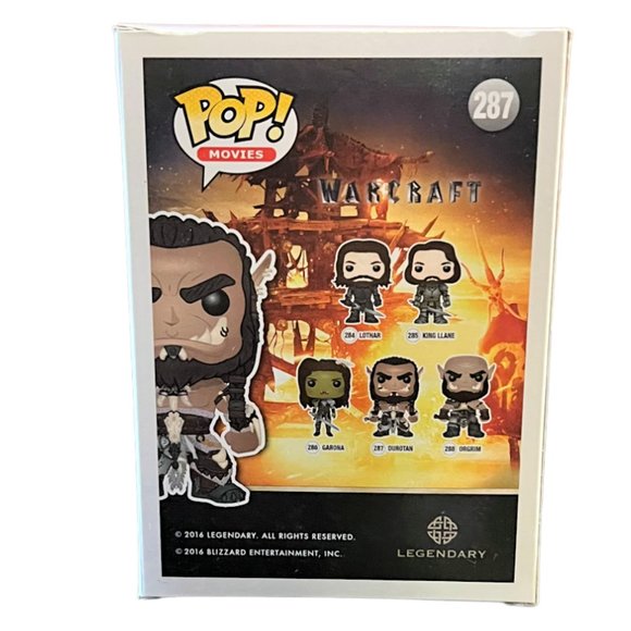 NWOT Funko Pop Movies Warcraft Durotan 287 Collectible Vinyl Figure - Picture 3 of 7